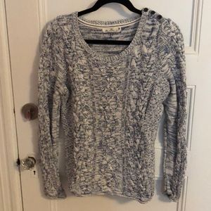 Blue and White Heavy Sweater